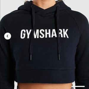 CROPPED CREST HOODIE